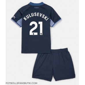 Tottenham Hotspur Dejan Kulusevski #21 Replika Bortatröja Barn 2023-24 Kortärmad (+ Korta byxor)